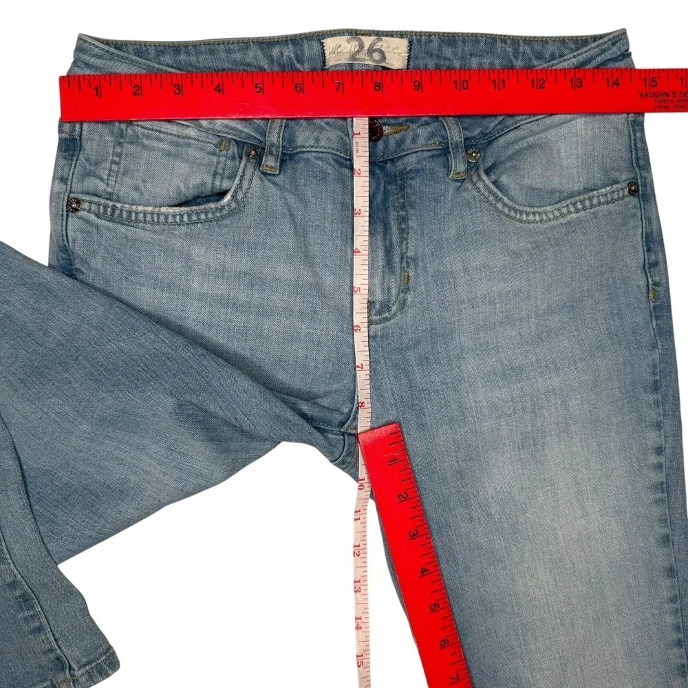 Free People We The‎ Free Bootcut Mid Rise Jeans Size 26 Cropped Ankle Denim